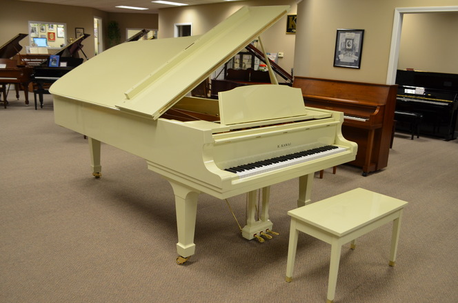 1981 Kawai 9 foot concert grand in IVORY - Grand Pianos